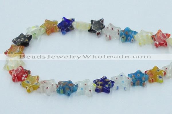 CLG592 16 inches 14*14mm star lampwork glass beads wholesale