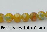 CLG601 16 inches 6mm round lampwork glass beads wholesale