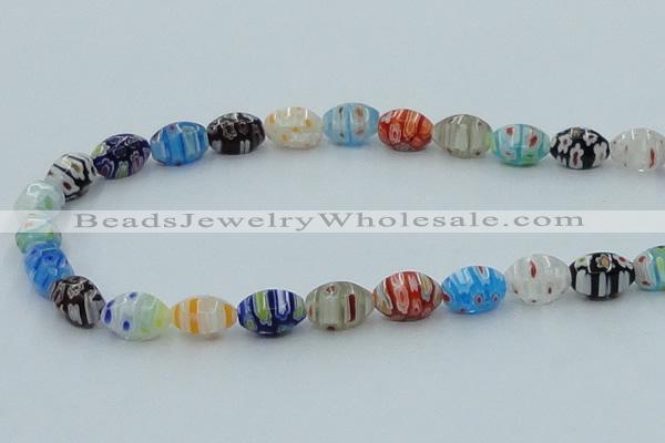 CLG609 5PCS 16 inches 8*12mm rice lampwork glass beads wholesale