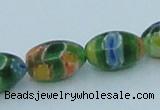 CLG612 5PCS 16 inches 7*12mm rice lampwork glass beads wholesale