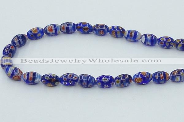 CLG613 5PCS 16 inches 7*12mm rice lampwork glass beads wholesale