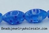 CLG616 3PCS 16 inches 10*16mm rice lampwork glass beads wholesale