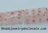 CLG619 5PCS 16 inches 10*14mm rectangle lampwork glass beads wholesale