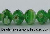 CLG62 15 inches 8*10mm faceted rondelle handmade lampwork beads