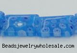 CLG620 5PCS 16 inches 10*14mm rectangle lampwork glass beads wholesale