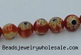 CLG626 10PCS 16 inches 6mm round lampwork glass beads wholesale