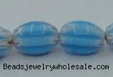 CLG631 5PCS 16 inches 10*14mm oval lampwork glass beads wholesale