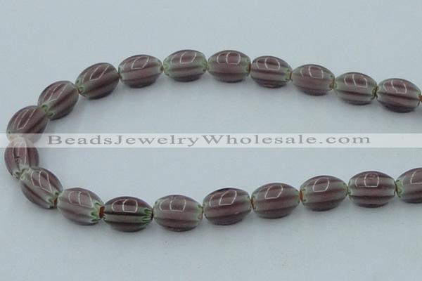 CLG632 5PCS 16 inches 10*14mm oval lampwork glass beads wholesale