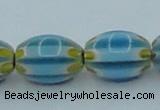 CLG635 5PCS 16 inches 10*14mm oval lampwork glass beads wholesale