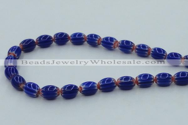 CLG636 5PCS 16 inches 10*14mm oval lampwork glass beads wholesale