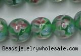 CLG753 15.5 inches 10mm round lampwork glass beads wholesale