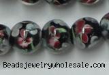 CLG754 15.5 inches 10mm round lampwork glass beads wholesale