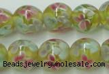 CLG756 15.5 inches 10mm round lampwork glass beads wholesale