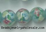 CLG758 15 inches 12mm round lampwork glass beads wholesale