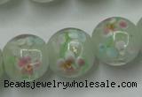 CLG764 15 inches 12mm round lampwork glass beads wholesale