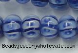 CLG775 14 inches 8*12mm rondelle lampwork glass beads wholesale