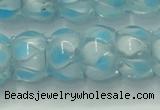 CLG780 14 inches 8*12mm rondelle lampwork glass beads wholesale