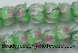 CLG785 14.5 inches 8*12mm rondelle lampwork glass beads wholesale