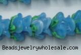 CLG794 15.5 inches 11*13mm rose lampwork glass beads wholesale