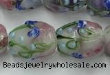 CLG827 15.5 inches 14*18mm pear lampwork glass beads wholesale