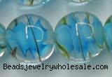 CLG854 15.5 inches 18mm round lampwork glass beads wholesale