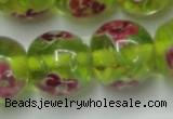 CLG877 14 inches 14mm round lampwork glass beads wholesale