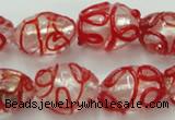 CLG880 2PCS 16 inches 12*18mm oval lampwork glass beads wholesale