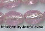 CLG884 2PCS 16 inches 12*18mm oval lampwork glass beads wholesale