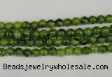 CLJ200 15.5 inches 4mm round dyed sesame jasper beads wholesale