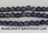 CLJ213 15.5 inches 6mm round dyed sesame jasper beads wholesale