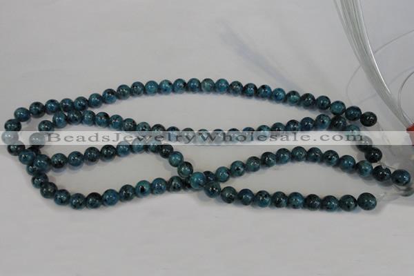 CLJ223 15.5 inches 8mm round dyed sesame jasper beads wholesale