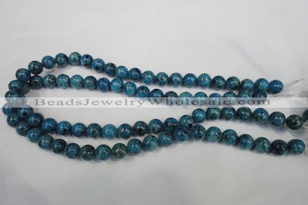 CLJ235 15.5 inches 10mm round dyed sesame jasper beads wholesale