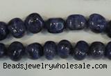 CLJ242 15.5 inches 10mm nuggets dyed sesame jasper beads wholesale