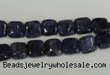 CLJ255 15.5 inches 8*8mm square dyed sesame jasper beads wholesale