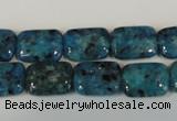 CLJ285 15.5 inches 10*14mm rectangle dyed sesame jasper beads wholesale