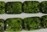 CLJ290 15.5 inches 15*20mm rectangle dyed sesame jasper beads wholesale