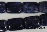 CLJ294 15.5 inches 15*20mm rectangle dyed sesame jasper beads wholesale