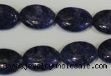 CLJ325 15.5 inches 13*18mm oval dyed sesame jasper beads wholesale