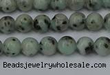 CLJ400 15.5 inches 4mm round sesame jasper beads wholesale