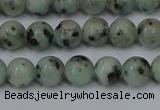 CLJ401 15.5 inches 6mm round sesame jasper beads wholesale