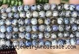 CLJ511 15.5 inches 4mm,6mm,8mm,10mm & 12mm round sesame jasper beads