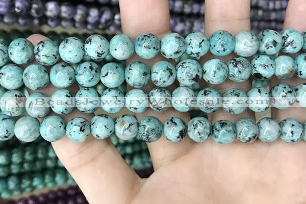 CLJ518 15.5 inches 4mm,6mm,8mm,10mm & 12mm round sesame jasper beads