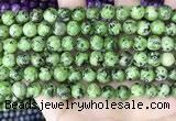 CLJ526 15.5 inches 4mm,6mm,8mm,10mm & 12mm round sesame jasper beads