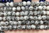 CLJ551 15.5 inches 6mm,8mm,10mm & 12mm faceted round sesame jasper beads