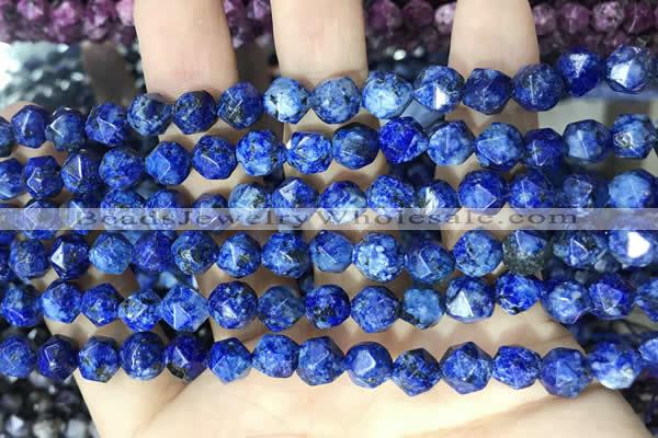 CLJ630 15 inches 8mm faceted nuggets sesame jasper beads