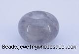 CLO02 19*30mm rondelle loose cloudy quartz gemstone beads wholesale