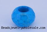 CLO14 19*30mm faceted rondelle loose turquoise gemstone beads wholesale