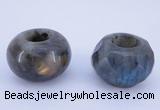 CLO19 19*30mm rondelle loose labradorite gemstone beads wholesale