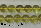 CLQ154 15.5 inches 12mm round natural lemon quartz beads wholesale