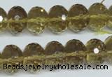 CLQ16 15.5 inches 10*14mm faceted rondelle natural lemon quartz beads